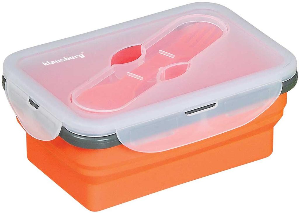 SILICONE FOLDABLE LUNCH BOX KLAUSBERG KB-7021