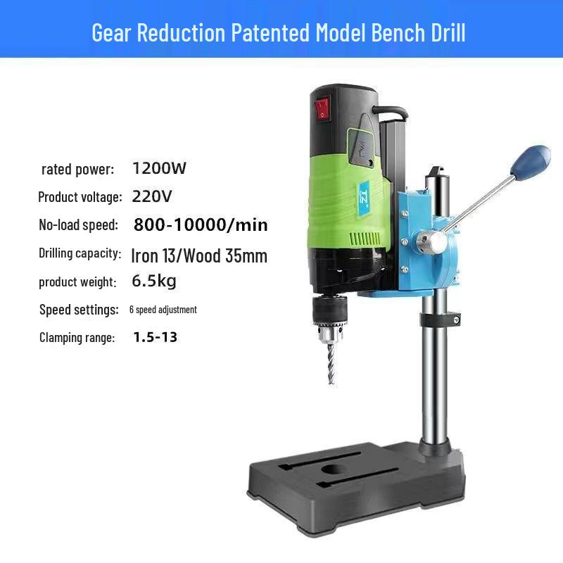 220V Precision Industrial Bench Drill: Mini Multifunctional High-Precision Electric Drill Press for Household Use