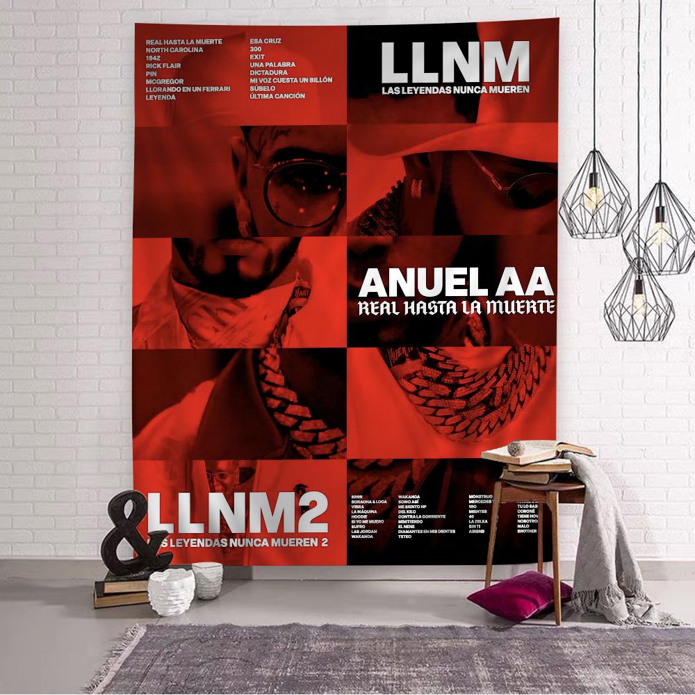 

Hip Hop Rapper Anuel AA Beach Towel Colorful Bath Towels for Girl Microfiber Quick Dry Custom Sand Free Beach Yoga Spa Gym Pool 74x94cm(29x37in)
