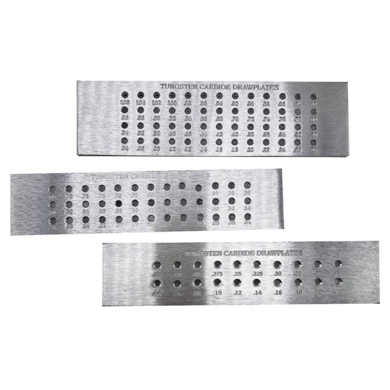 Carbide Wire Drawplate 52 Hole Round Shape 0.04-0.45mm/0.04-0.8mm/0.04-1.6mm Jeweller Draw Plate Crafting Replacement
