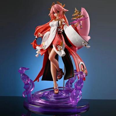 Genshin Impact Yae Miko Figurine: Desktop & Car Decoration Collectible
