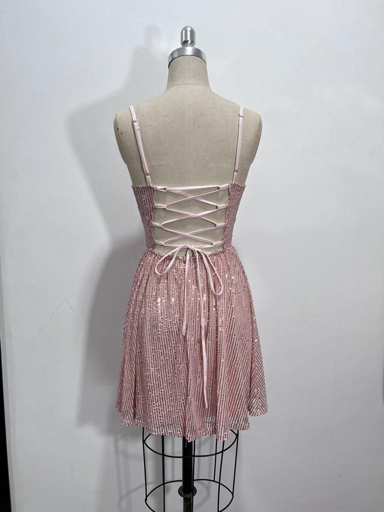 New Women's Fashion Sequin Party Evening Dress (5 Colors)