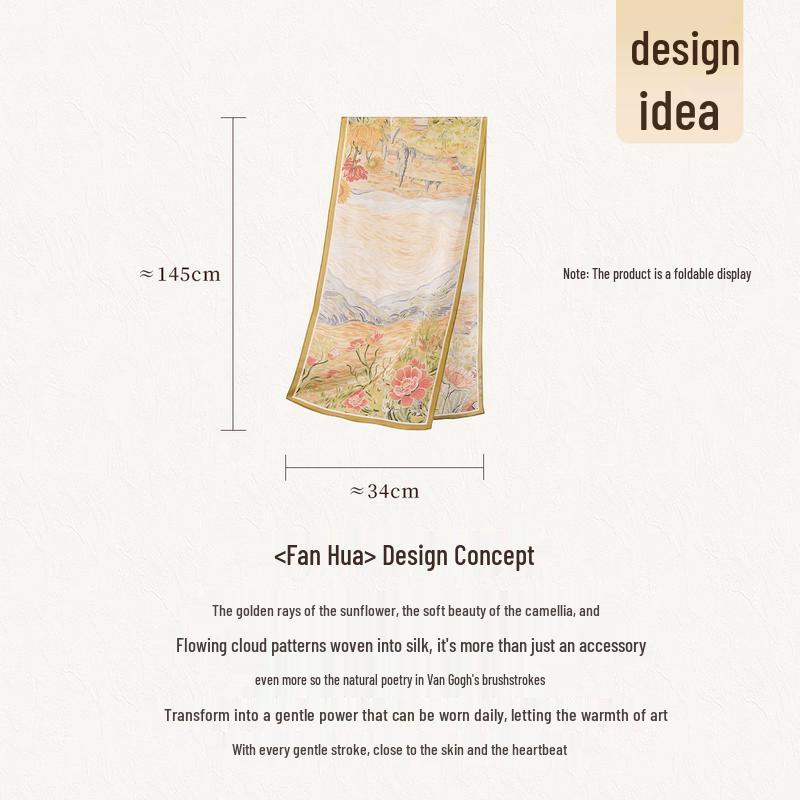 Shanghai Story 100% Mulberry Silk Scarf