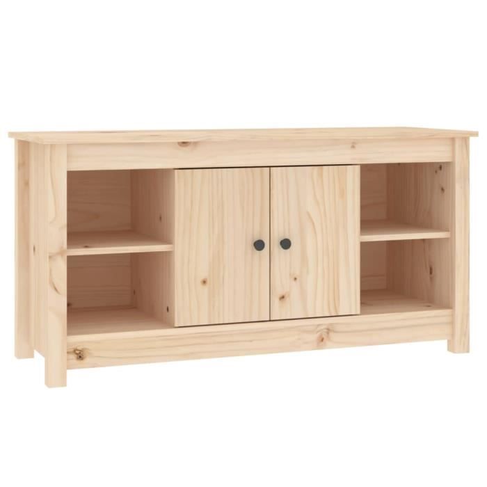 VidaXL Meuble TV 103x36,5x52 cm Bois de pin massif 814574