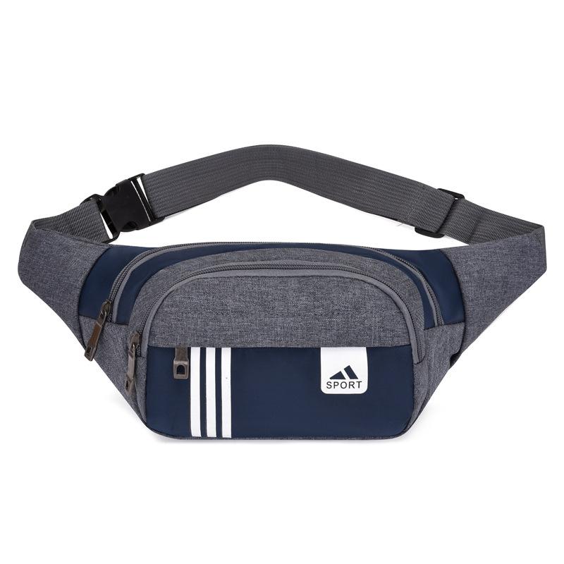 

Спортивная поясная сумка, Фитнес на открытом воздухе, Сумка для мобильного телефона, Бег, Большая вместимость, Невидимая плотно прилегающая, Удобная и модная поясная сумка темно-синий
