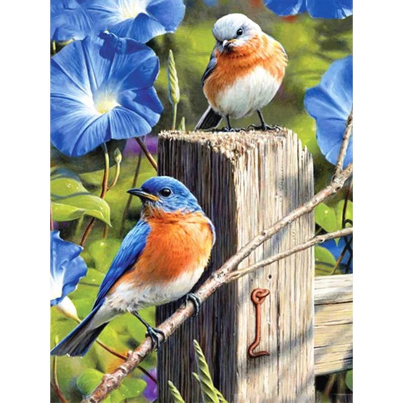 DIY Diamond Painting Birds On The BranchCross Stitch Kit Mosaic Art Diamond Painting Full Circle/Square Diamond Home Decoration