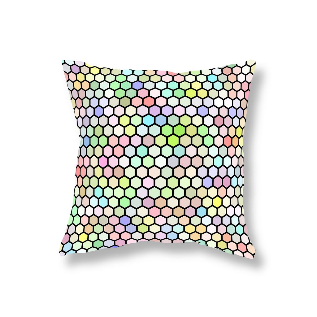 Mode Einfach Bunt Geometrisch Kissenbezug Sofa Dekoration Zimmer Bettseite Büro Gaming Stuhl Kissenbezug Heimdekoration