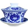 Jingdezhen-blue and white ceramic bowl, large gaiwan, eight treasure tea bowl, household cover