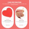 50Pcs Stylish Heart Design Cake Decorations Valentine's Day Cupcake Toppers Wooden Glitter Heart Dessert Picks Festive Party