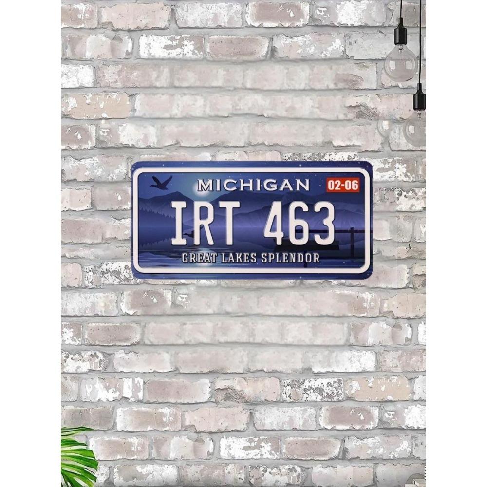 NÁS. registrační značka, USA. SPZ, kovová, 15x30 cm.