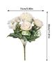 Artificial Flowers, Rose, Chrysanthemum, Silk Bridal Bouquet, Wedding, Outdoor Bow, Festival, Vase for Home Room, Table, DIY Gift Decoration