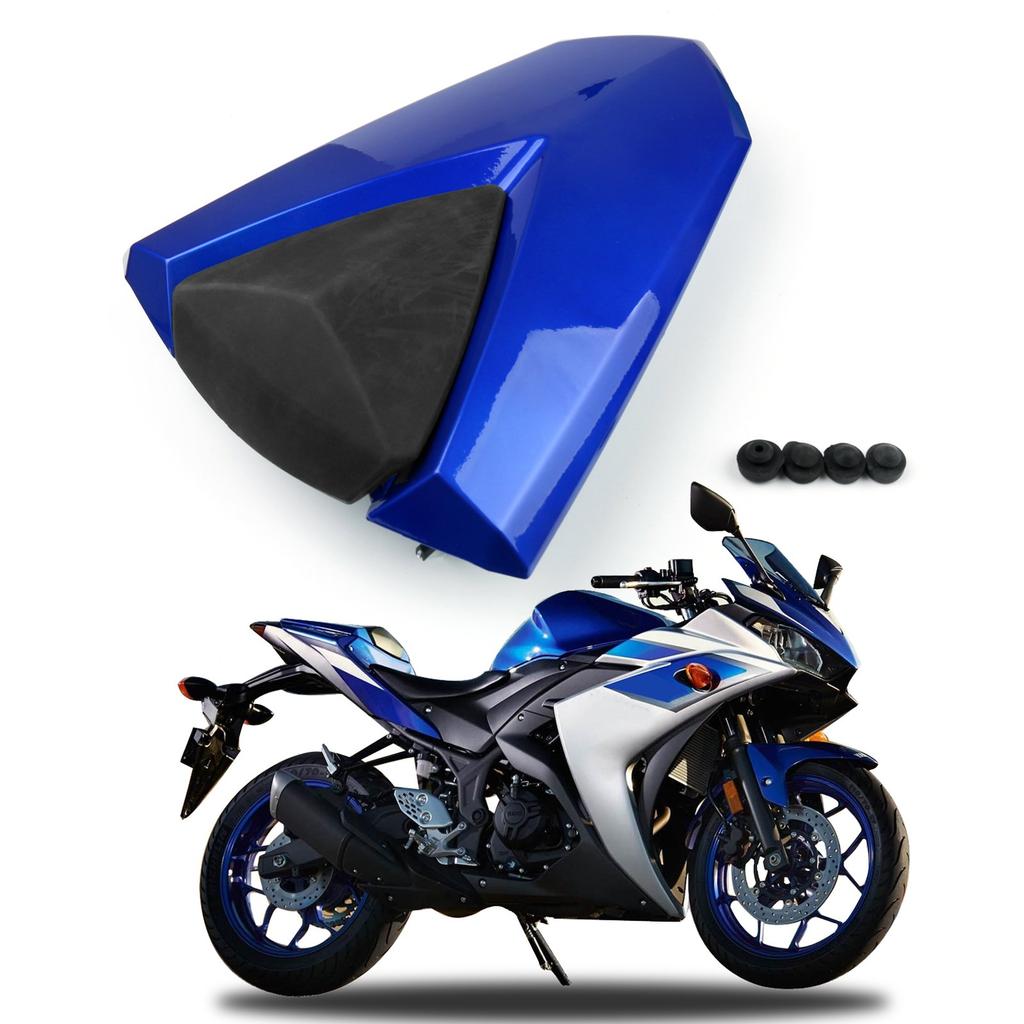 Bruce & Shark Rear Seat Cowl for Yamaha YZF R25, YZF-R3, and MT-03 (2013-2021), Blue