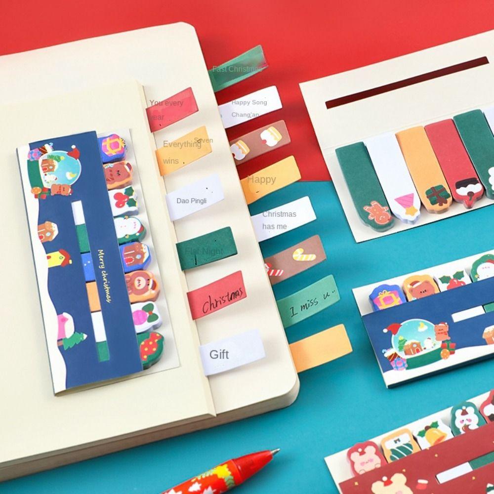 120 Sheets Christmas Memo Pad Notepad Label Note Study Supplies Christmas Sticky Notes  Xmas