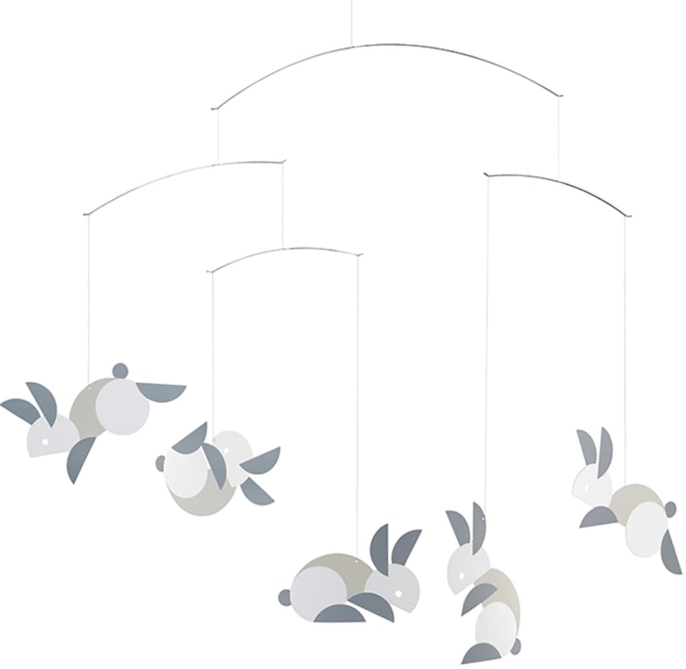 

[Официально импортировано] Frensted Mobile, Внутреннее украшение, Скандинавские животные Круглые кролики, FSM130101, с подарочной коробкой, Детские товары, Подарок