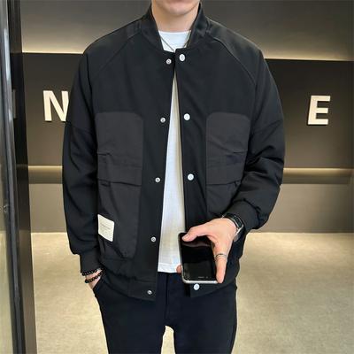 Veste Homme Printemps et Automne Nouvelle Tendance Décontractée Tout-aller Vêtement de Travail Veste Uniforme de Baseball Homme Haut Début de Printemps