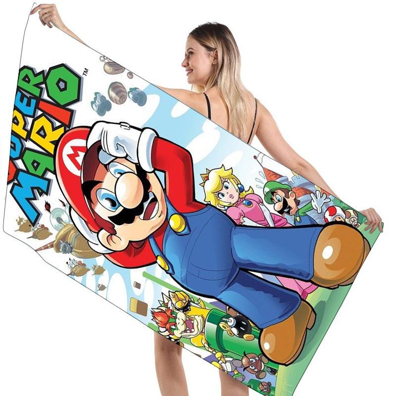 Children's Mario Beach Towel Super Soft And Absorbent!