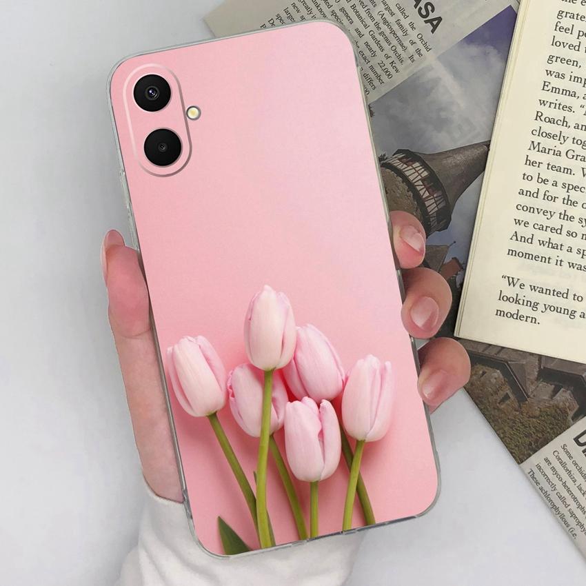 For Samsung A07 M36 F36 F56 A53 A17 A37 A54 A71 Phone Casing Beautiful Rose Patterns Fashion TPU Silicone Ultra Thin Case For Samsung Clear Back Cover
