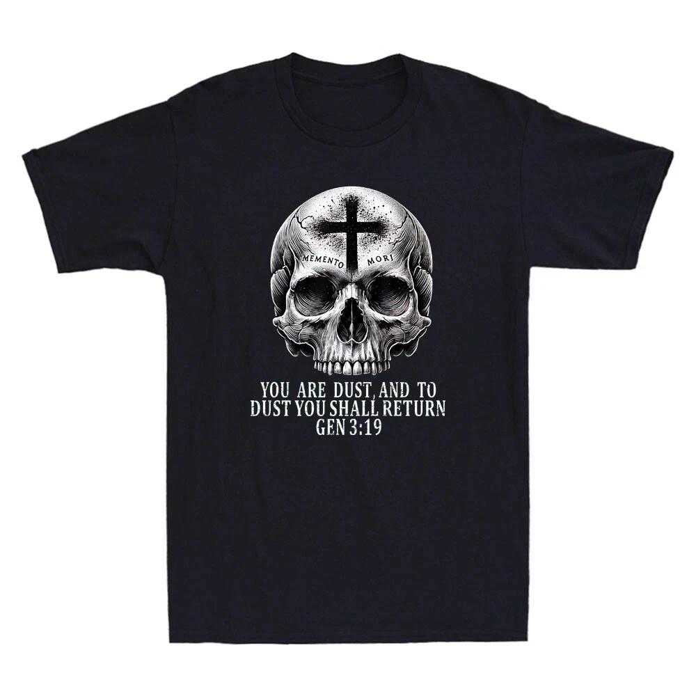 

Memento Mori Католический Распятие Череп Ретро Латинская Месса Мужская Футболка 2XL