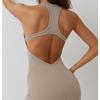 Slimming Backless Yoga Bodysuit with Hip Lift and Tank Top Design