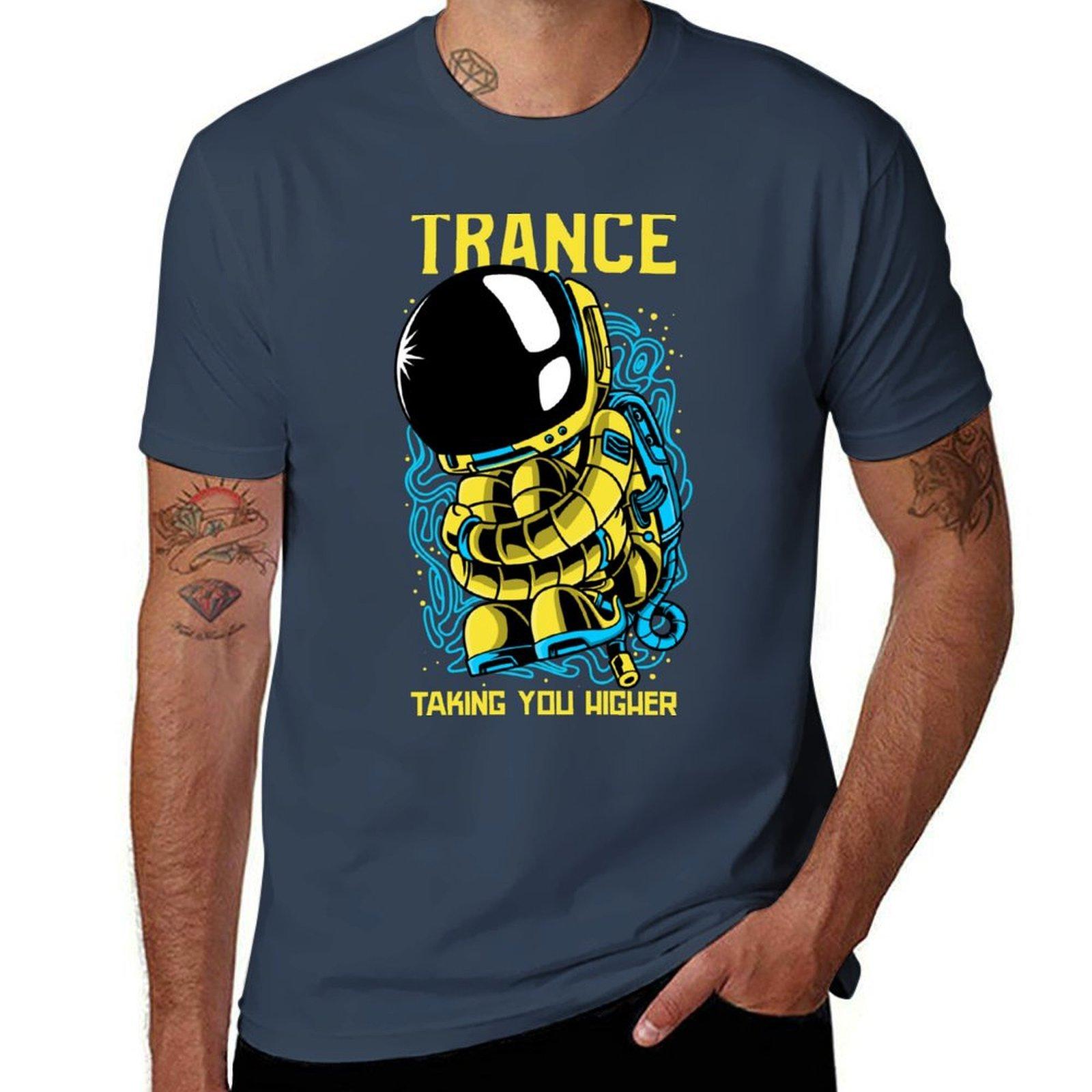 Trance Taking You Higher Trance Music Tshirt Water Resistant Casual Tshirt S