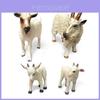 Childrens Pvc Farm Animal Model Set With Static Goat Figures For Play And Education