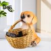Yavru Köpek Anahtar Tepsisi Reçine Mini Saklama Sepeti Köpek Süsleme Saklama Kabı Giriş Masası Ev Ofis Dekoru için Anahtar Tutucu