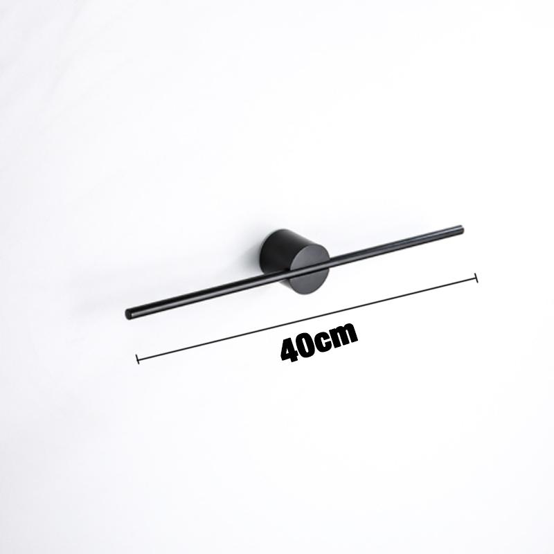 Towel Bar for Bathroom Kitchen Wall Hanger Black White Wood Gold Bath Towel Holder Rack Shelf Storage Space Aluminum 40 50cm