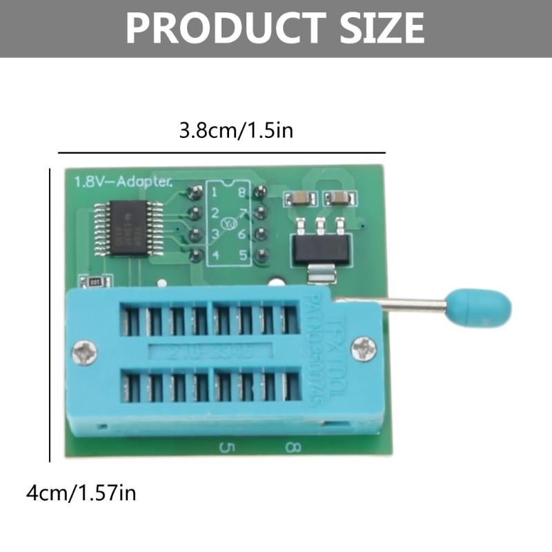 USB Programming Series Comprehensive Set for BIOS Flash Memory with SOP8 Test Clip and SOP8 SOIC8 to DIP8 Adapter