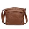 Borsa a tracolla da donna in pelle morbida Nuova borsa da donna retrò di grande capacità a scomparti multipli Borsa monospalla multi tasca