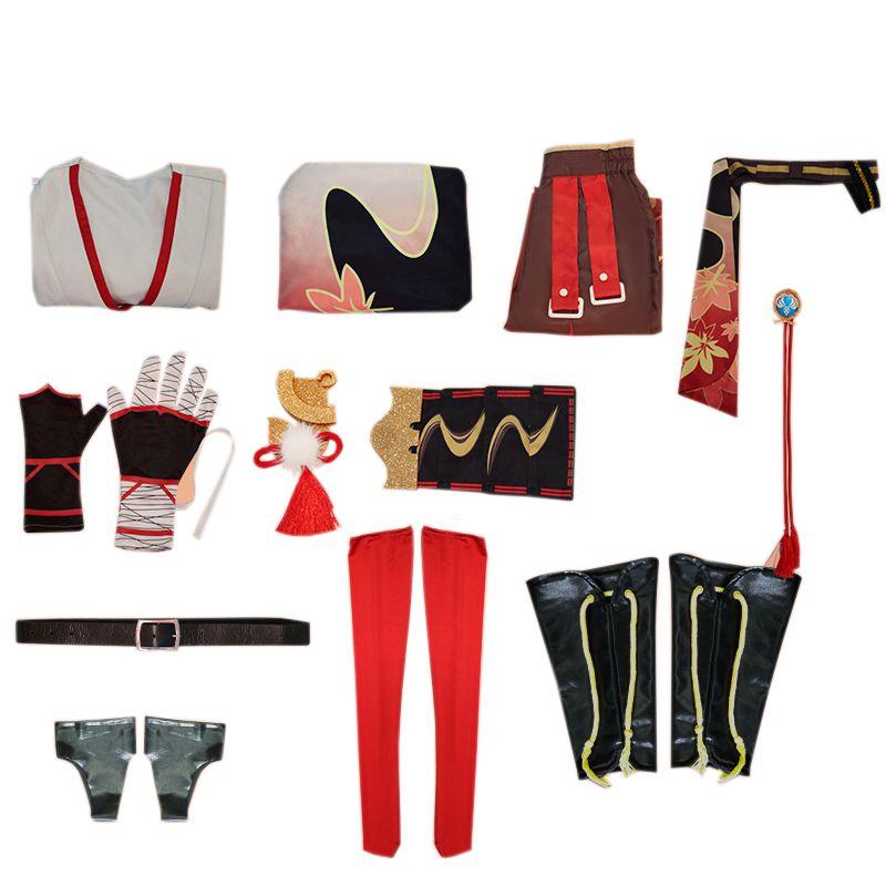Kaedehara Kazuha Cosplay Costume Suit Set Genshin Impact Game Party Halloween