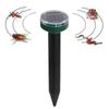 Solar Mole Repellent, Groundhog Repeller Ultrasonic & Solar Powered Animal Repellent for Lawn Garden & Yard Home