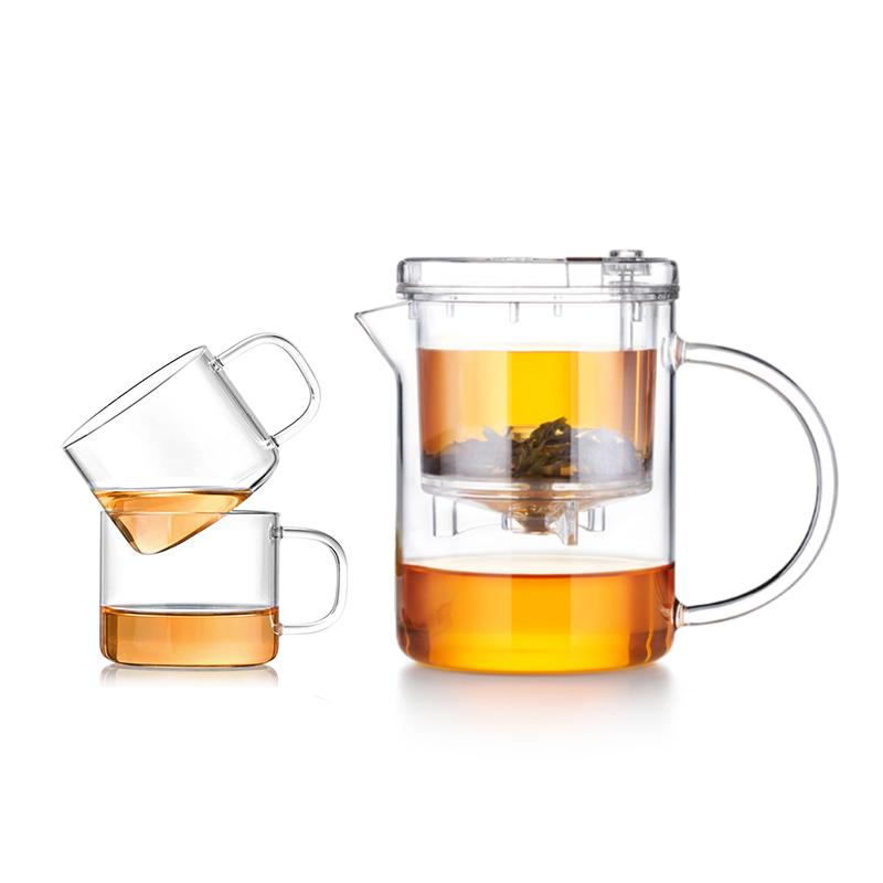 SAMADOYO Elegant Cup Insulation Separation Bubble Teapot Heat-resistant Glass Teapot Simple Filter Tea Cup