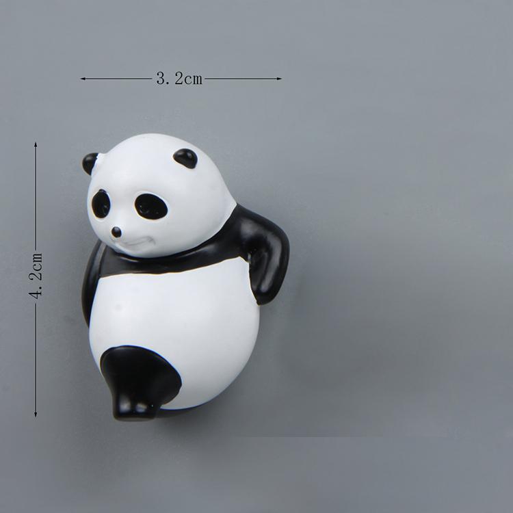 Panda Lying On The Tree Branch Creative Magnetic Buckle Refrigerator Magnet Suction Magnetic Sticker Home Decoration Po Wall