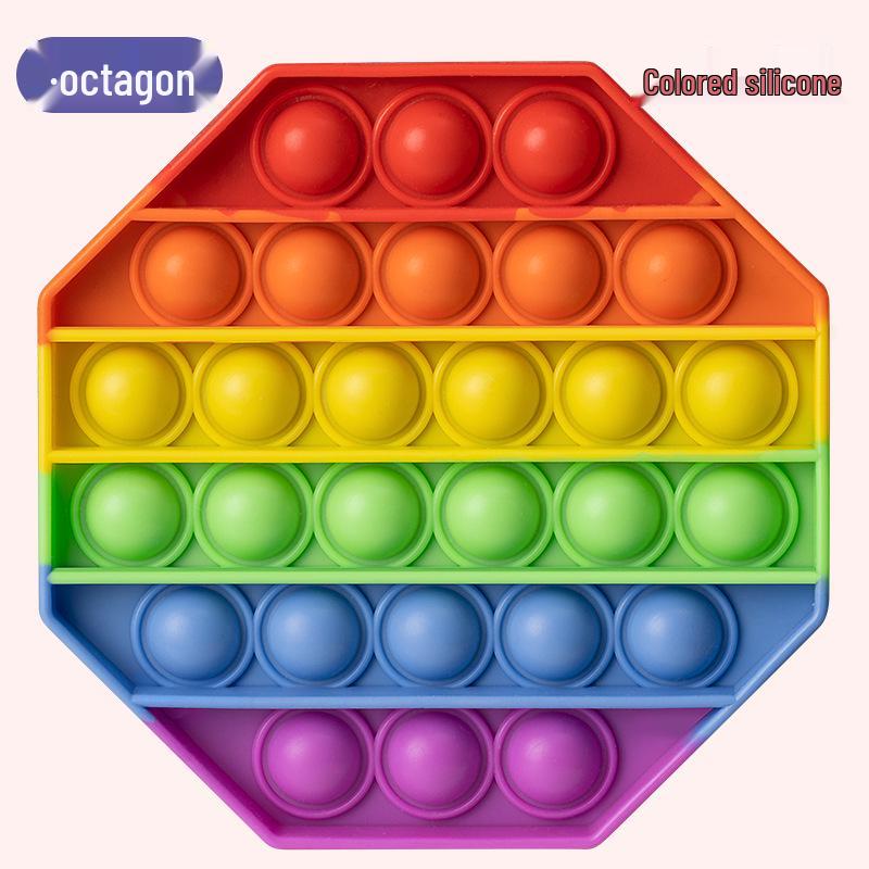

Rainbow Pressing Toy: Educational Stress Reliever for Kids
