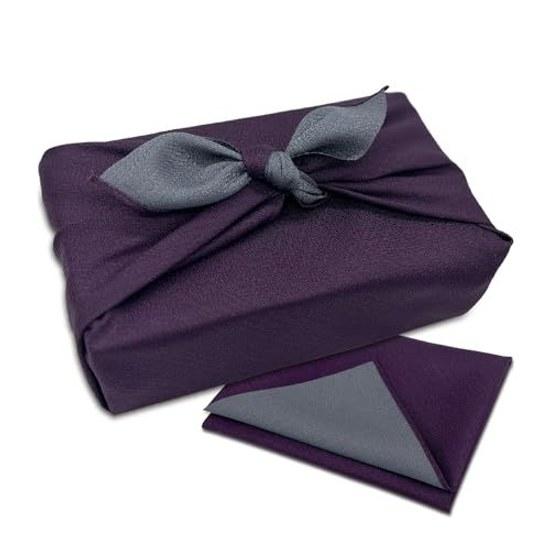 Fukumasa-do Furoshiki Kyoto Traditional Craft Gift Box Made Japan 70cm Double-sided Purple