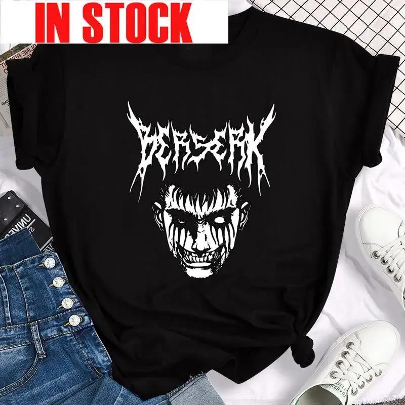 Women's Japanese Anime Rage Graphic Print T-Shirt Retro Fashion Casual Shirt Round Neck Short Sleeve Plus Size