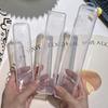 Transparent Plastic Storage Box Organizer Dustproof Plastic Tableware Box Rectangle Case For Makeup Brush Boxs With Cover