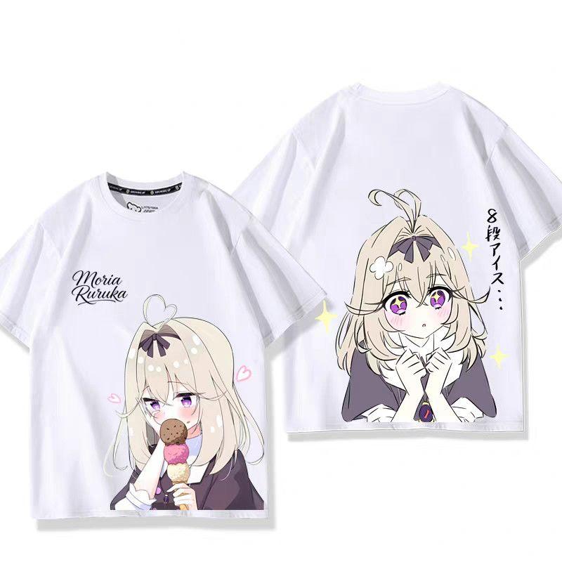 Anime Star Detective Precure  Cosplay Printed Short Sleeves TShirt Casual Tee Fashion Shirts In Summer Birthday Gifts