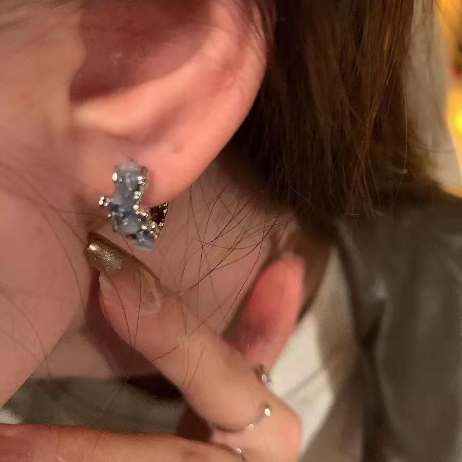 925 Silver Needle High-End Bow Pearl Stud Earrings