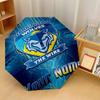 Warrington Wolves FC Automatic 3‑Fold Umbrella 8‑Rib Windproof Folding Umbrella Sun Rain Protection For Outdoor Travel Daily Use