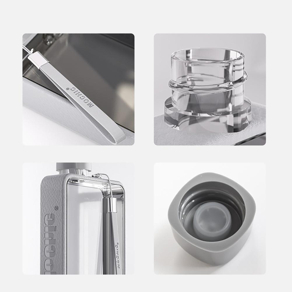 380 ml A5 platt vattenkopp Bärbar Kreativ Stor kapacitet Fyrkantig dricksflaska Sportvattenkanna