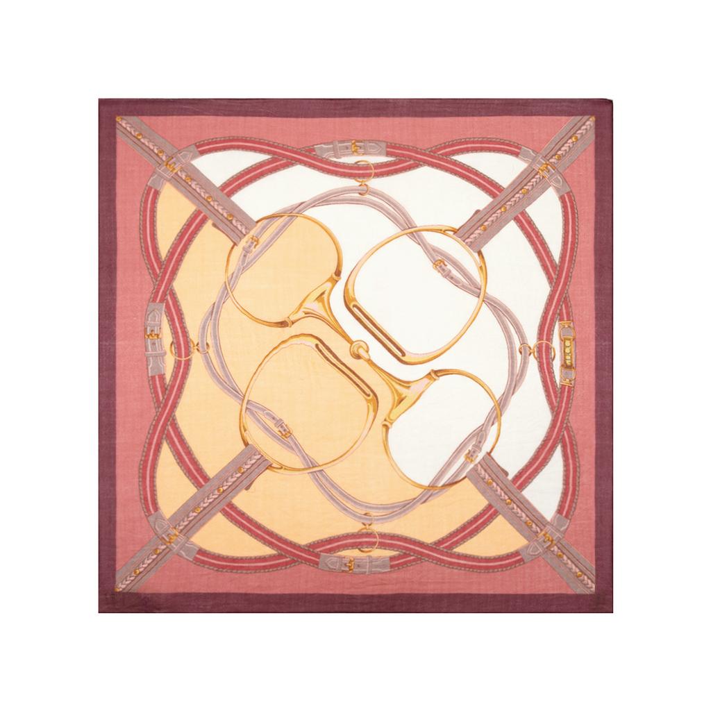 Silk World's new 200 count 100% wool square scarf, fashionable and high-end printed air conditioning shawl, women's versatile scarf