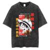 Anime One Piece Washed Tshirt Summer New Pure Cotton Luffy Pattern Harajuku Street Style Shortsleeved Loose YK Shirt
