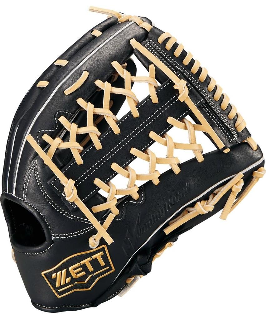 ZETT Winning Road Baseball B Size BRGB33530F All-Around Glove, Black/Pastel (1932), 7,