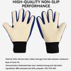 Loogdeel Gants de Gardien de But de Football d'Entraînement Professionnel Enfant Adulte But Latex Épaissi Gants de Football Protection des Mains et des Doigts