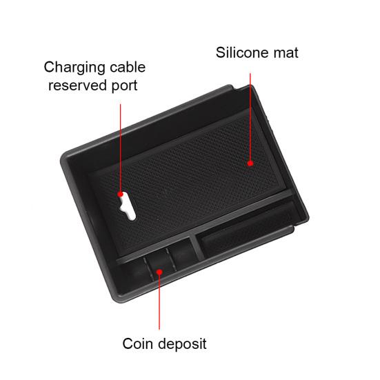 Auto Mittelkonsole Box Halter Armlehne Aufbewahrung Mitsubishi für Outlander 2019+