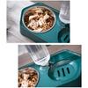 Elevated for Cat Bowl Raised Food Bowls Dish Set with No-Spill Food Water Dispenser Anti-Split