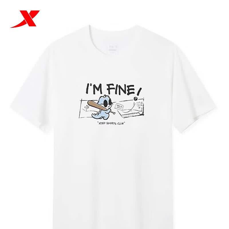 XTEP Men s Trendy Pattern Short-Sleeve T-Shirt 2XL
