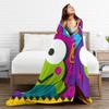 Keroppis Blanket Cute Frog Super Warm Print Plush Throw Blanket For Kids Adult Home Decor Flannel Bedspread Bed Cover