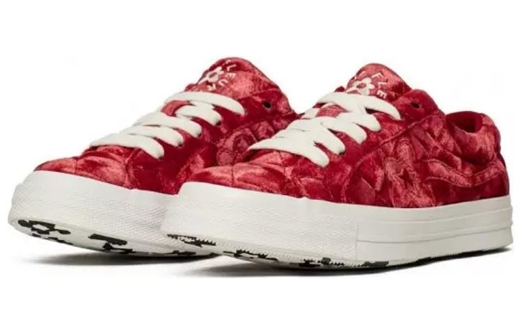 One Star Golf Le Fleur x One Star Converse 'Quilted Velvet Cherry' 165598C